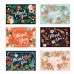 Thank You Card Flower Pattern UV Printing Beautiful Small Card Customized